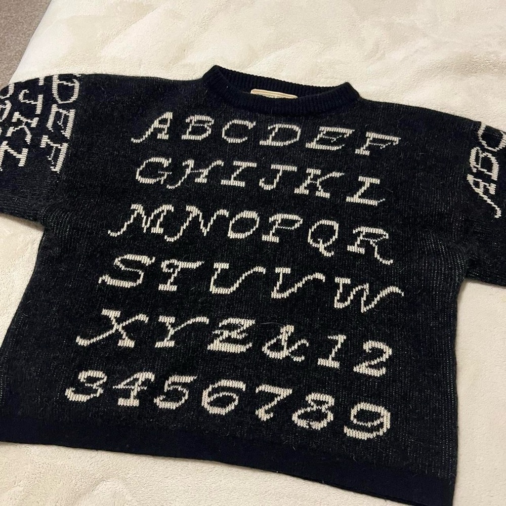 Vintage Meredith Townsend Alphabet Sweater